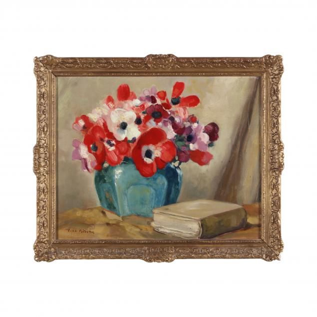 Appraisal: COBA RITSEMA DUTCH - STILL LIFE WITH POPPIES AND BOOK