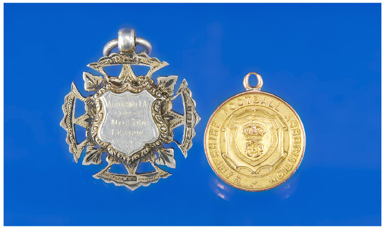 Appraisal: ct Gold Football Medal Hampshire Football Association League N Div