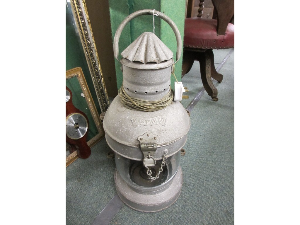 Appraisal: Masthead lantern light