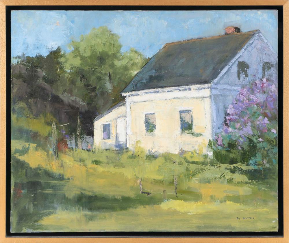 Appraisal: FAY LAMPERT SHUTZER MASSACHUSETTS NEW YORK CONTEMPORARY LILACS STUDY OIL