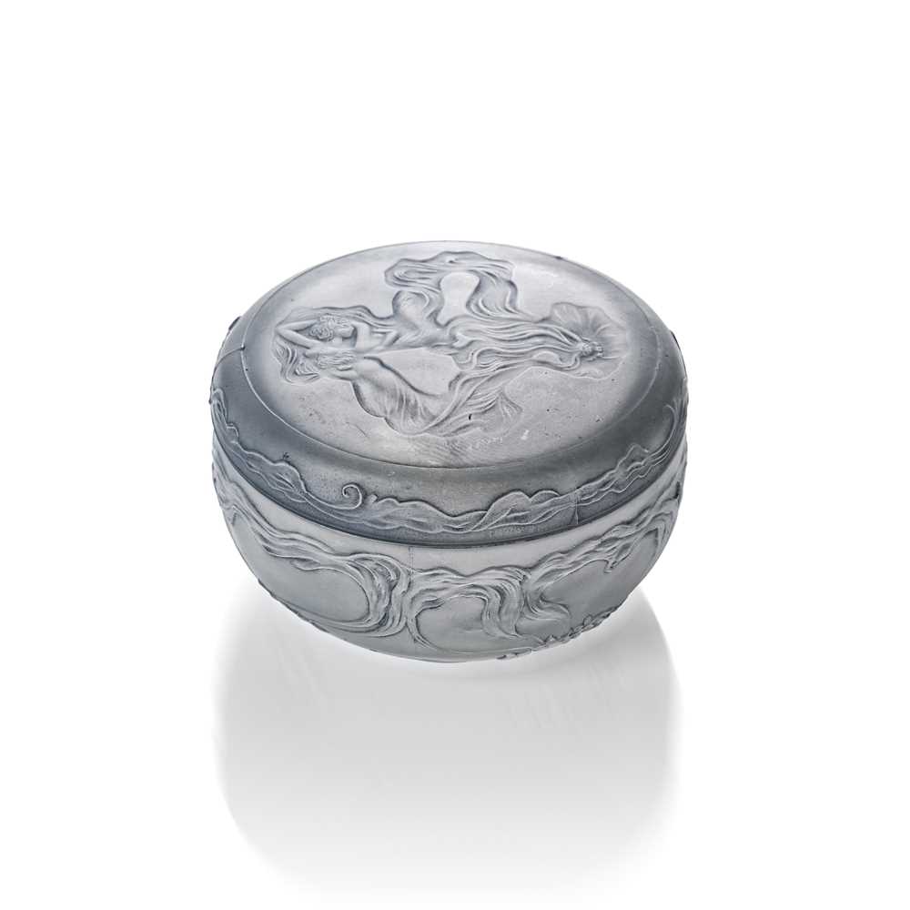 Appraisal: REN LALIQUE FRENCH - MEUDON BOX NO designed clear frosted