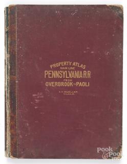 Appraisal: Mueller Atlas of Properties on Main Line Pennsylvania Railroad from