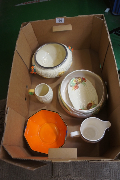 Appraisal: A collection of Clarice Cliff pottery to include Newport Pottery