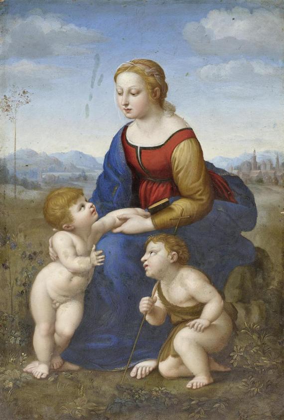 Appraisal: Follower of RAFFAEL Urbino - Rome Madonna with Jesus and