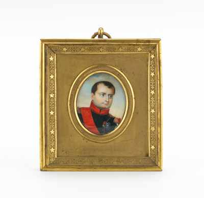 Appraisal: A Miniature Portrait of Young Napoleon Beautifully painted miniature portrait