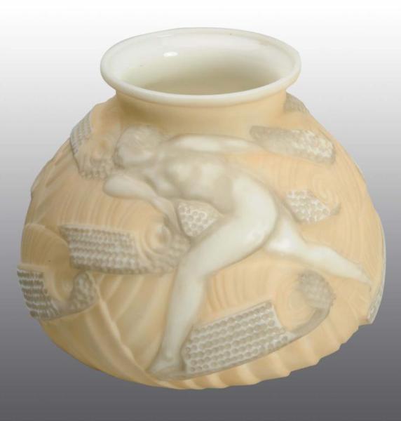 Appraisal: Phoenix Sculpted Nude Vase Description Highly sculpted and detailed vase