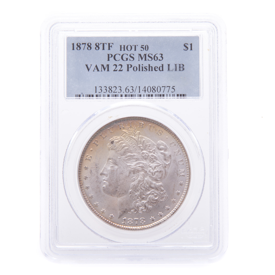 Appraisal: US TF Morgan Dollar PCGS MS V- TF PCGS MS