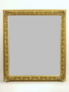 Appraisal: MIRROR - Fancy framed wall mirror with heavy gilt acanthus