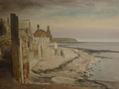 Appraisal: DAVID TINDLE View of St Andrews signed and dated x