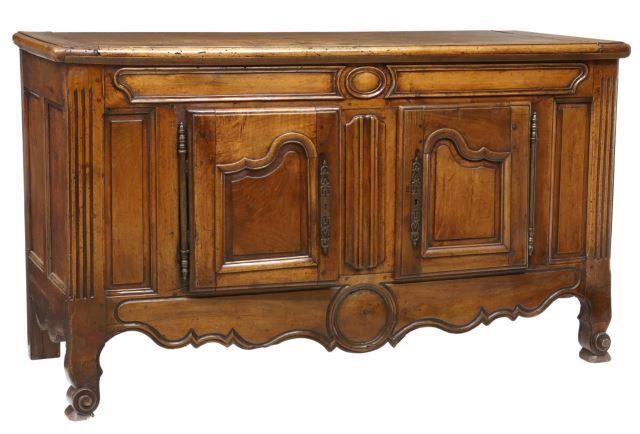 Appraisal: French Provincial Louis XV style walnut sideboard th c having