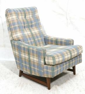 Appraisal: PAUL MCCOBB Style Tall Back Modern Lounge Chair Blue aqua