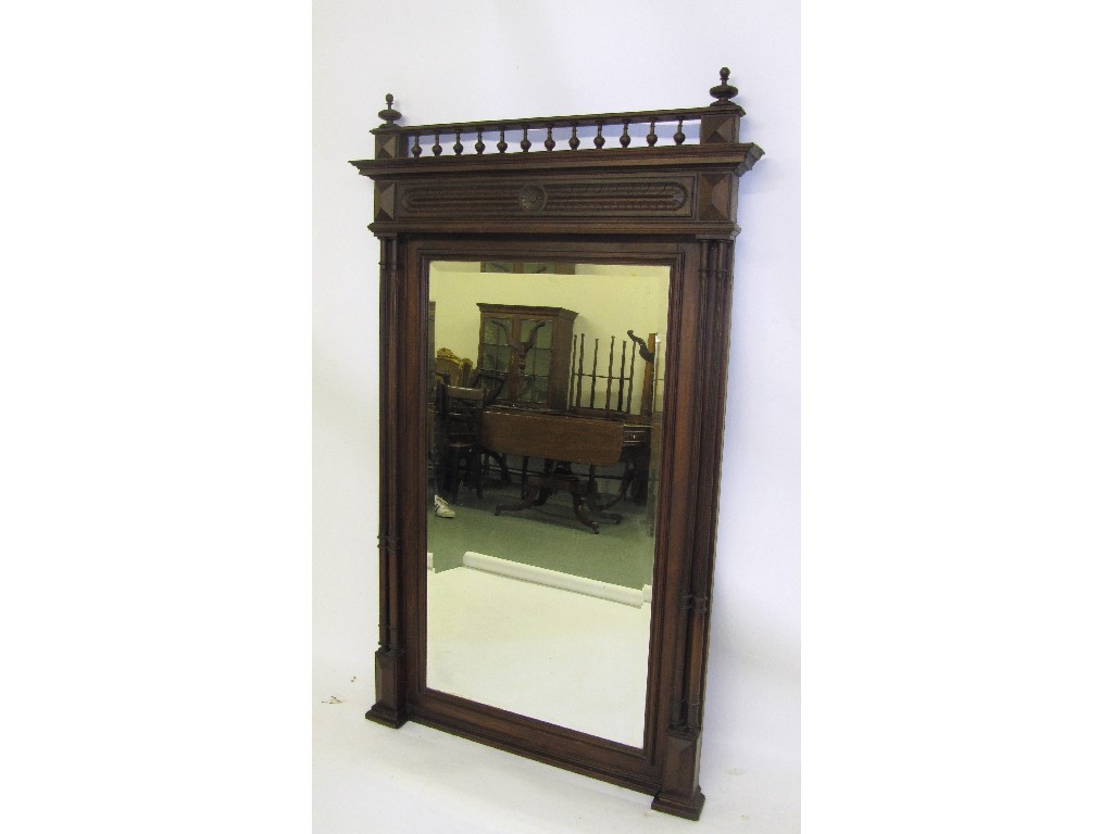 Appraisal: A Victorian pier mirror cm high x cm wide