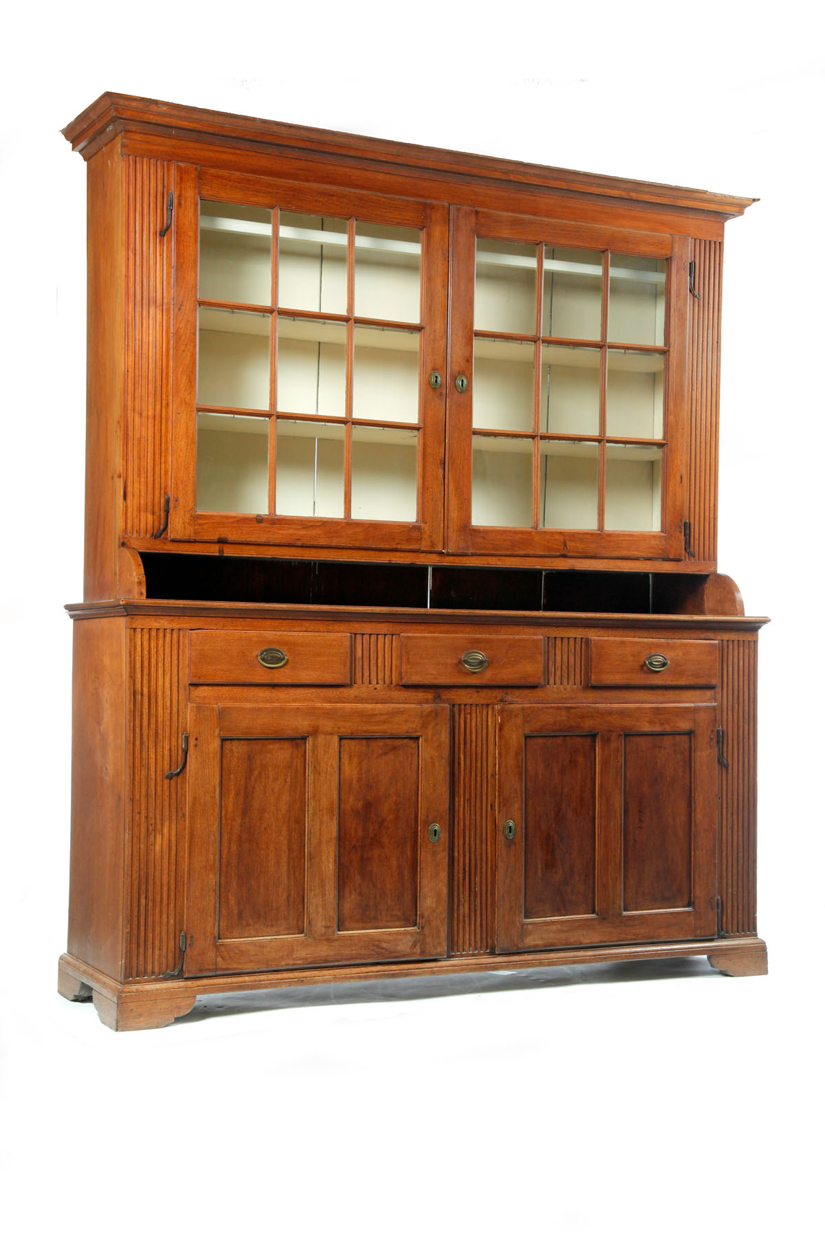 Appraisal: CHIPPENDALE STEP-BACK CUPBOARD Attributed to Lancaster County Pennsylvania late th