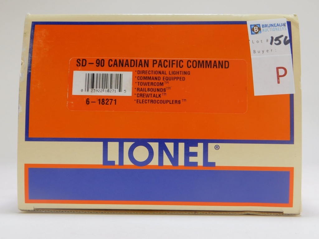 Appraisal: LIONEL SD- CANAIDAN PACIFIC COMMAND O LOCOMOTIVE Item no -