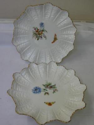 Appraisal: A COALPORT PORCELAIN PART DESSERT SERVICE comprising comport and six