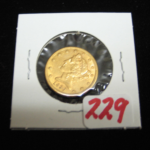 Appraisal: U S FIVE DOLLAR GOLD PIECE Liberty head type variety