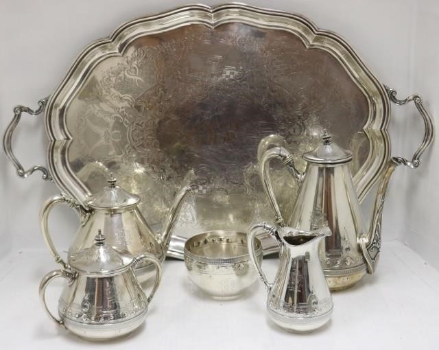 Appraisal: TH C GORHAM PC STERLING SILVER TEA SET AESTHETIC MOVEMENT