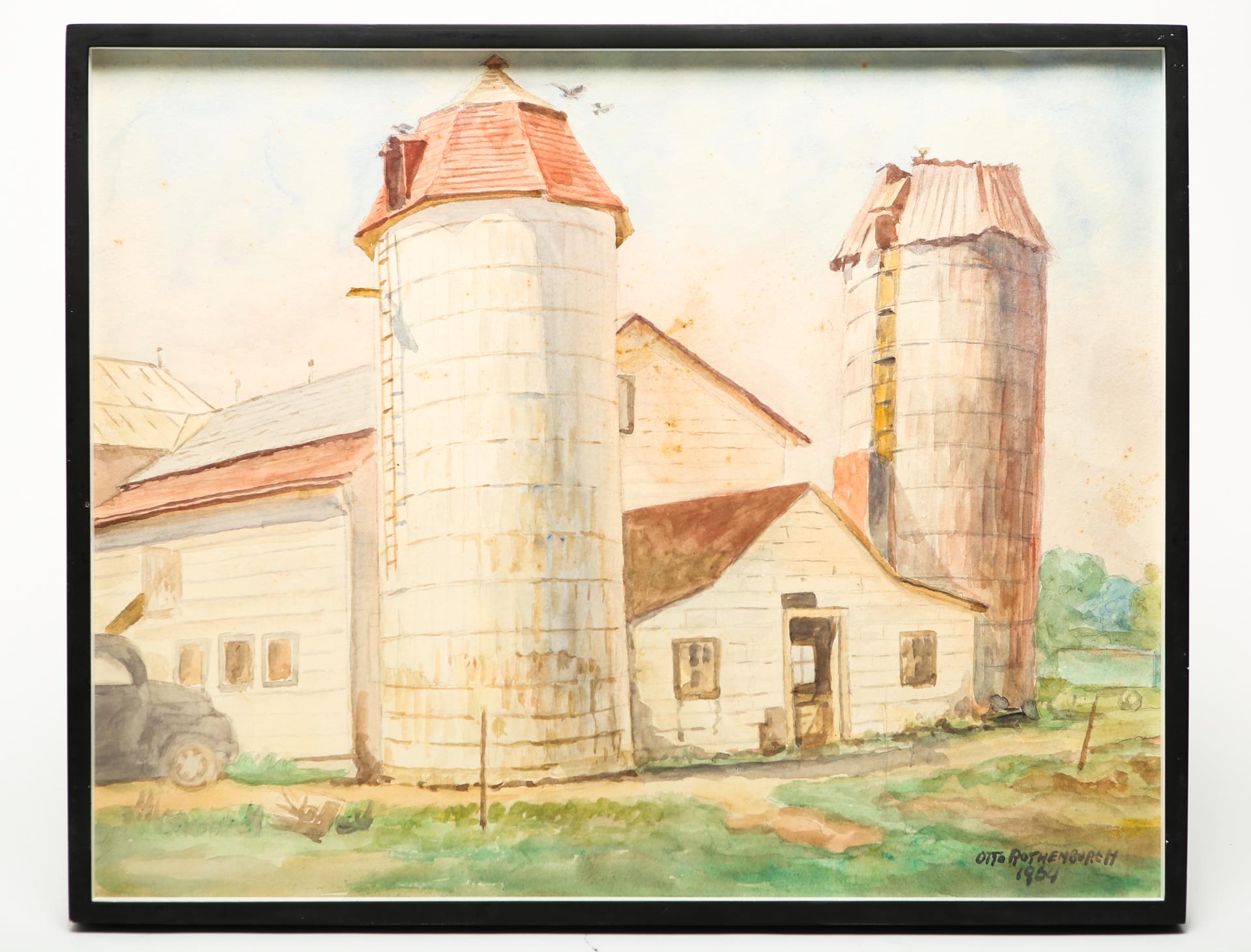 Appraisal: OTTO ROTHENBURGH COUNTRY LANDSCAPE WATERCOLOR Otto Rothenburgh American - Americana