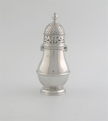 Appraisal: A modern baluster sugar caster with an applied moulded girdle