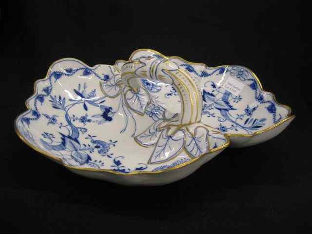 Appraisal: Meissen Blue Onion Porcelain Lobster ServingDish gold highlights crossed swords