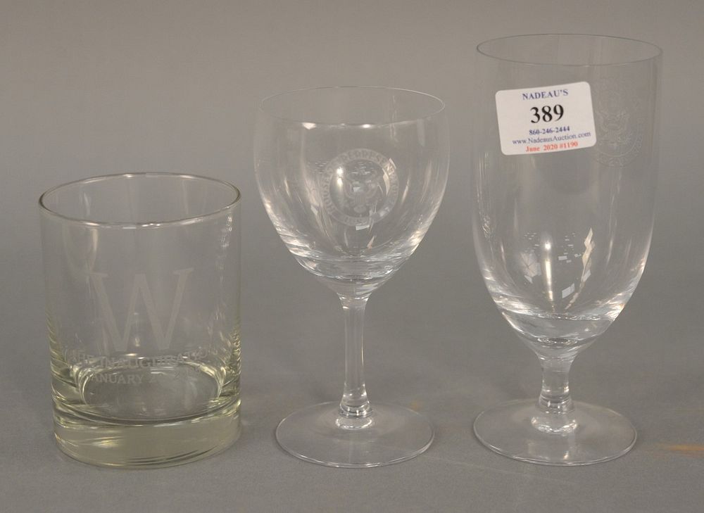 Appraisal: Set of glasses in three sizes Fostoria stems having House