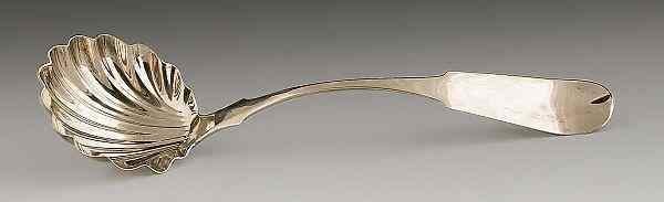 Appraisal: Virginia silver ladle ca bearing the touch of B Barton