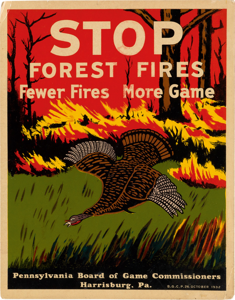 Appraisal: DESIGNER UNKNOWN PENNSYLVANIA BOARD OF GAME COMMISSION PREVENT FOREST FIRES