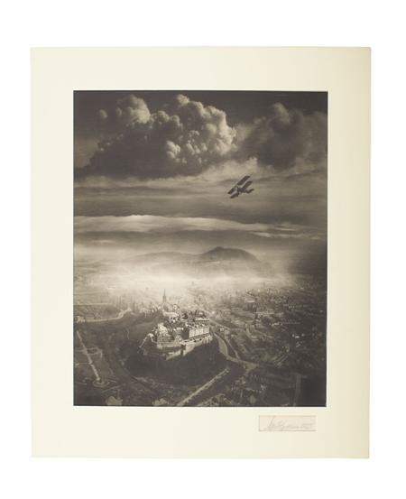 Appraisal: Buckham Captain Alfred Aerial view of Edinburgh c silver gelatin