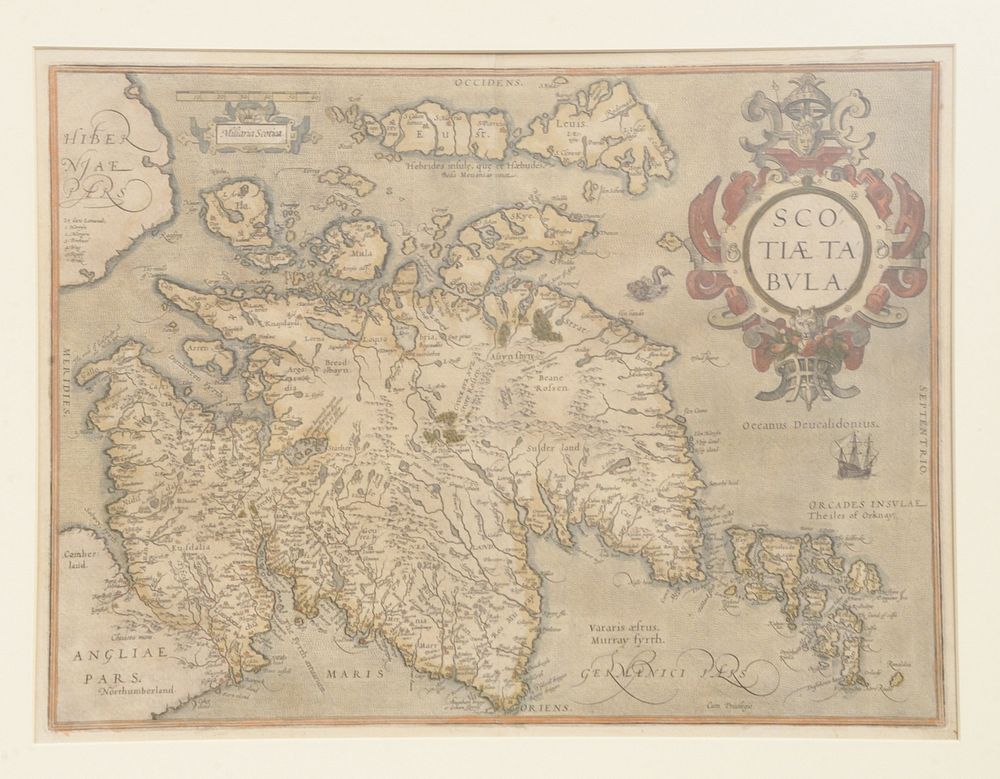 Appraisal: Abraham Ortelius Scotiae tabula map of Scotland th - th