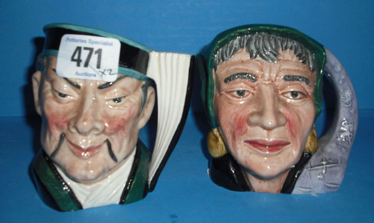 Appraisal: Royal Doulton small Character jugs The Mikado D and The