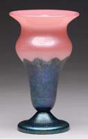 Appraisal: LOETZ PHANOMEN VASE Extremely nice Loetz vase has pink and