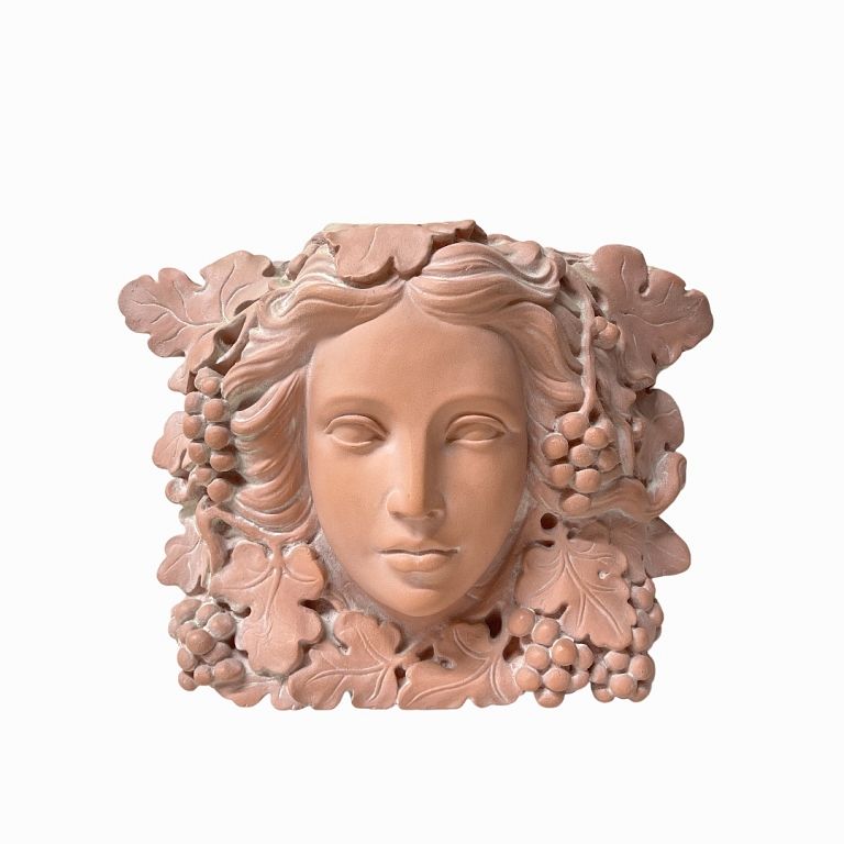 Appraisal: Versace Style Terracotta Medusa Wall Mount Versace Style Terracotta Medusa