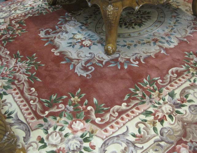 Appraisal: CONTEMPORARY CHINESE CARPET hand knotted in a French Aubusson design