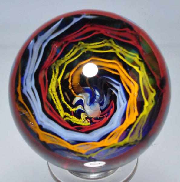 Appraisal: James Lantz Marble Description Circa Pinstripe vortex Produced vivid patterns