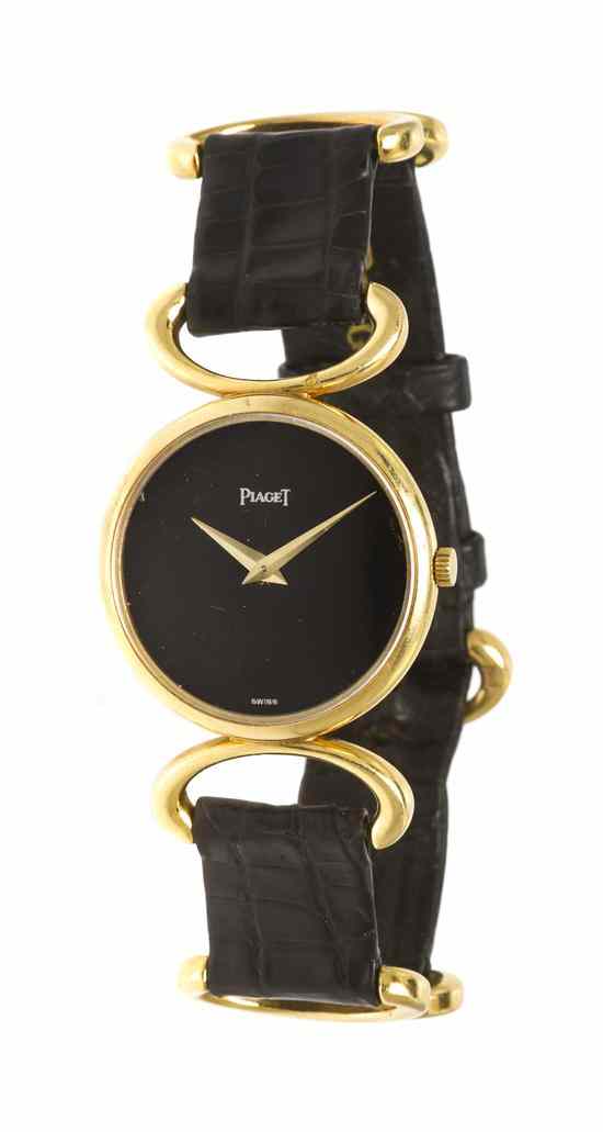 Appraisal: An Karat Yellow Gold Mechanical Watch Piaget mm case diameter