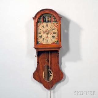 Appraisal: Mahogany Friesland Clock with Soldier Automata in the Arch Netherlands