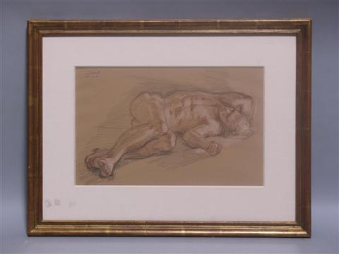 Appraisal: PAUL CADMUS AMERICAN - NUDE NA A Pencil and colored