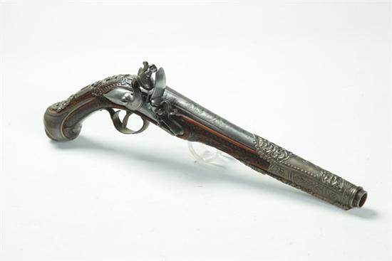 Appraisal: FLINTLOCK PISTOL European early th century Made for the Middle