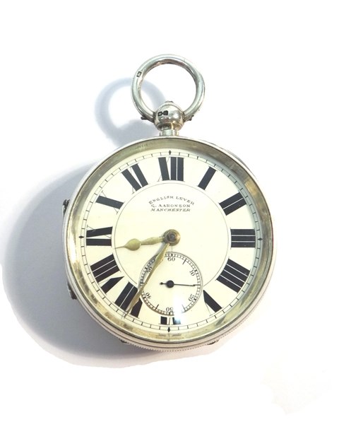 Appraisal: A gentleman's silver cased key wind openfaced pocket watch the