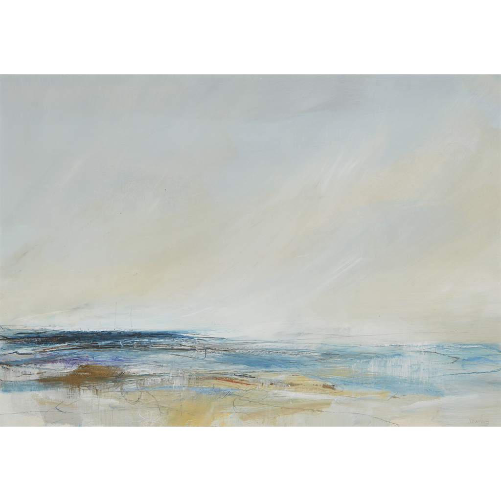 Appraisal: SARAH CARRINGTON SCOTTISH B RAIN CLOUDS OVER GULLANE BAY -