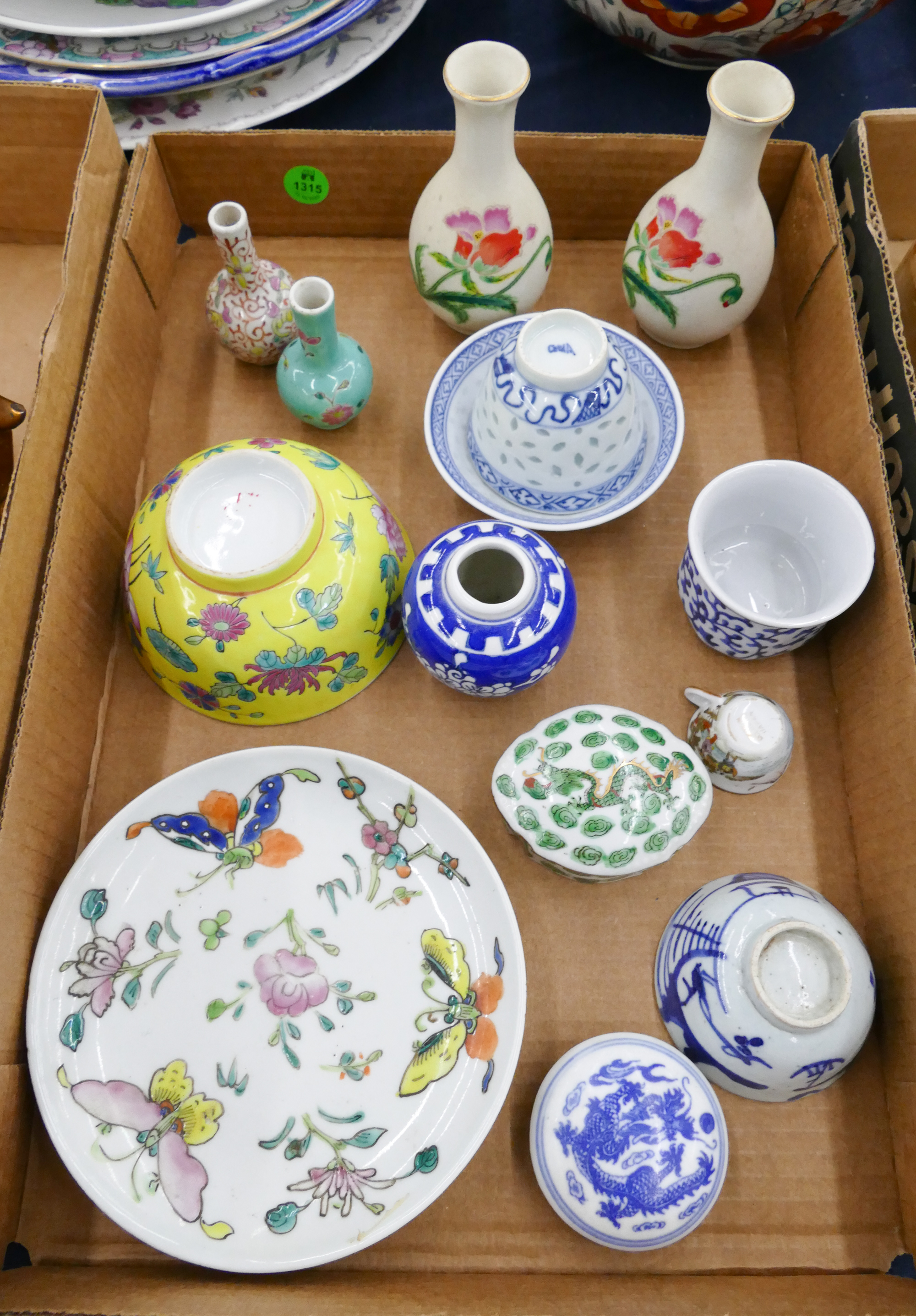 Appraisal: Box Asian Small Porcelain