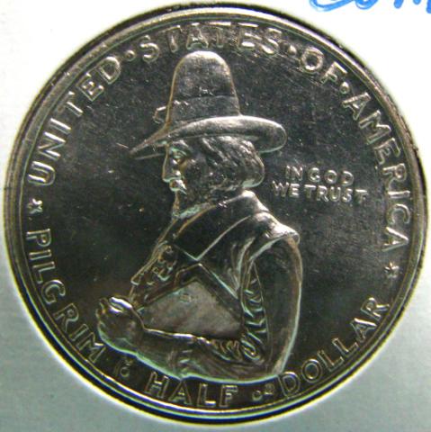 Appraisal: Pilgrim Tercentenary Commemorative half dollar uncirculated honoring the th anniversary