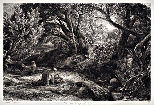 Appraisal: SAMUEL PALMER Three etchings The Herdsman's Cottage Second state of