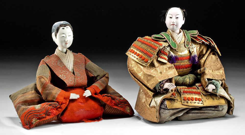 Appraisal: th C Japanese Meiji Period Dolls - Hinamatsuri East Asia