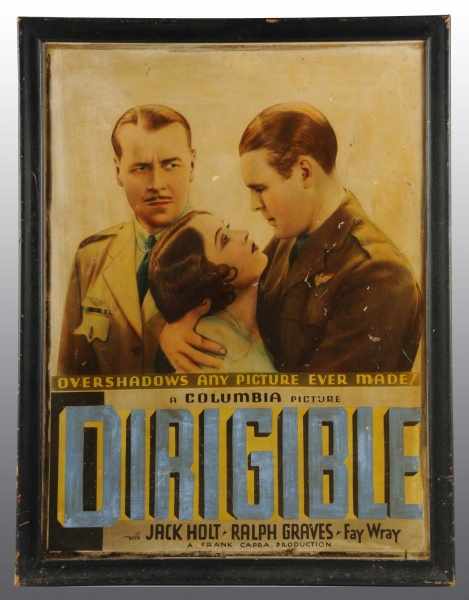 Appraisal: Large Dirigible Movie Poster Description Circa s to s Depicts