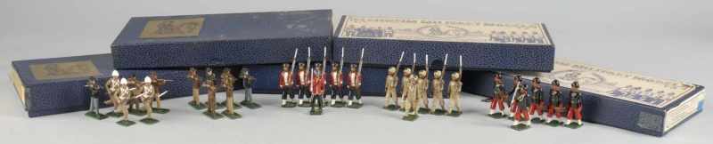 Appraisal: Lot of Contemporary Boxed Soldier Sets Description Made in Wales