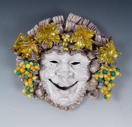 Appraisal: ITALIAN FAIENCE MASQUERON '' h x '' x '' CONDITION