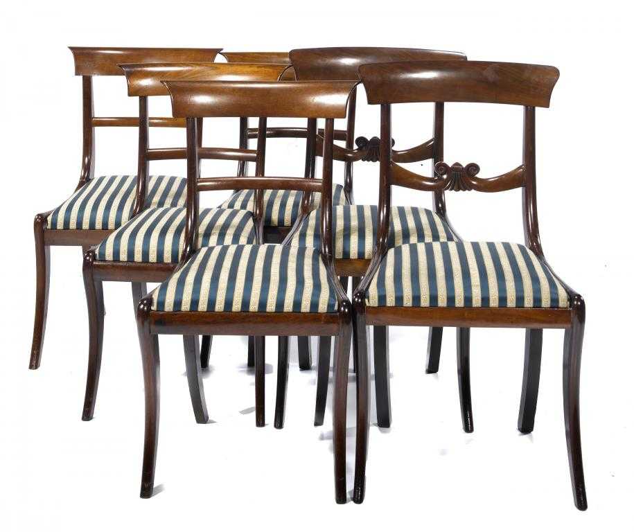 Appraisal: A SET OF FOUR VICTORIAN MAHOGANY DINING CHAIRS AND A