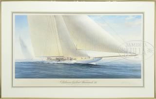 Appraisal: JOHN MECRAY American - THREE LIMITED EDITION SAILING PRINTS Fetching