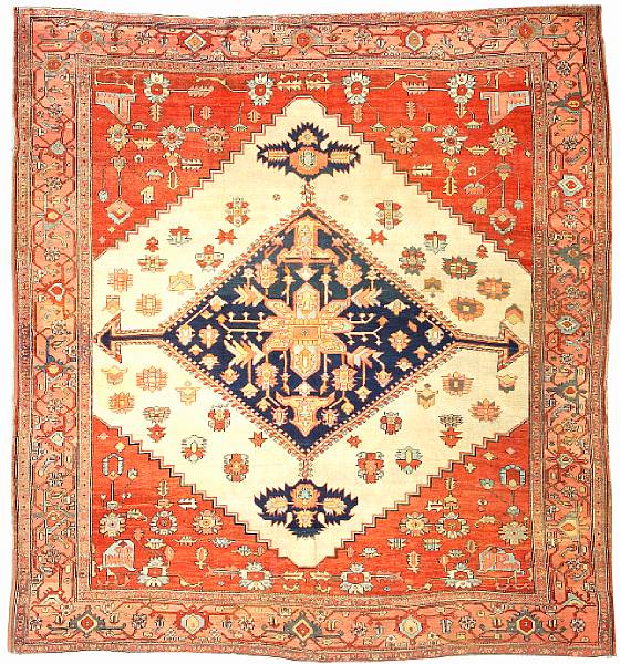 Appraisal: A Serapi carpet Northwest Persia circa size approximately ft x